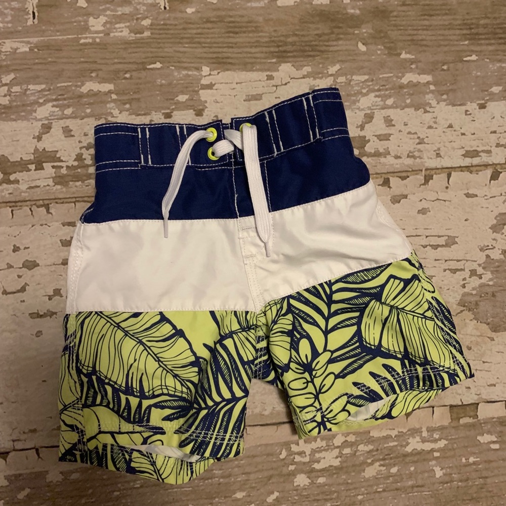 Palm print board shorts